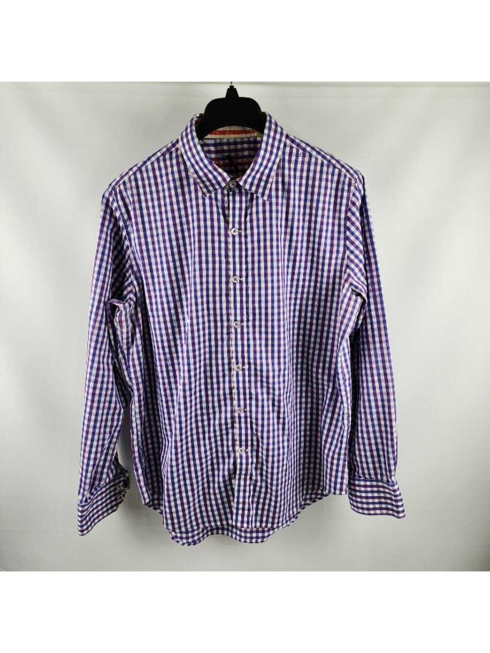 Robert Graham Shirt Mens XL Multi Checks Tailored Fit L/S Button Up